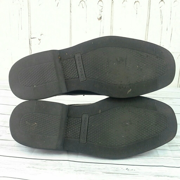 <$> SOLD <$>             Rockport Dressport Captoe Oxfords Blk Leather 11XW - Picture 7 of 8